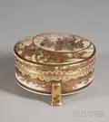 Satsuma Porcelain Covered and Footed Jar