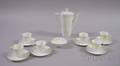 Fourteenpiece German Hutschenreuther Porcelain Coffee Set