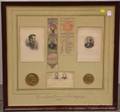 Framed Group of Abraham Lincoln Second Presidential Campaign Related Items