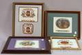 Five Framed 1920s1930s Chromolithograph Cigar Box Labels