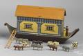 Folk art carved and polychromed Noahs Ark 19th c
