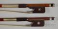 Two Nickel Mounted Viola Bows