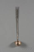 Georgian Silver and Baleen Handled Toddy Ladle