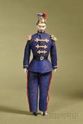 Dollhouse Doll Soldier with Molded Helmet