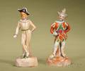Two Porcelain Nodding Clowns