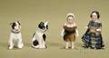 Four Small Glazed Porcelain Figures