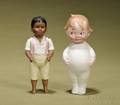 Two AllBisque Characters Dolls