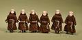 Six Simon  Halbig Dollhouse Doll Monks