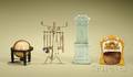 Four Miniature Furnishings