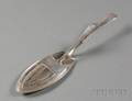 George III Silver Fish Serving Tongs
