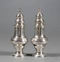 Pair of George III Silver Casters