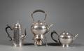 Set of Three George VI Silver Tea and Coffee Pots