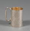 Victorian Silver Aesthetic Movement Mug