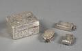 Four Small Victorian Silver Boxes