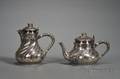 Matching Odiot 950 Silver Tea and Coffee Pots