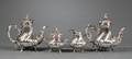 Continental 800 Silver Four Piece Rococo Revival Tea and Coffee Service