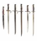 Group of 6 WWI  WWII World Bayonets