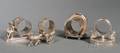 Four American Victorian Silverplate Napkin Rings