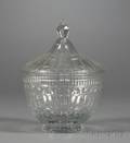 Covered Waterford Cut Glass Bowl