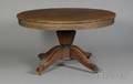 Classical Inlaid Mahogany Circular Extension Dining Table