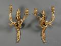 Pair of Dore Bronze Twolight Wall Sconces