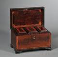 George III Mahogany Tea Caddy
