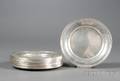Set of Twelve S Kirk  Son Inc Sterling Side Plates