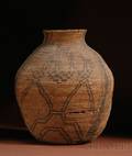 Southwest Coiled Basketry Olla