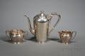 Three Piece Assembled Arts  Crafts Sterling Coffee Set
