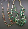 Two Southwest Shell and Turquoise Necklaces
