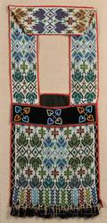 Great Lakes Loom Beaded Cloth Bandolier Bag