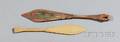 Two Northwest Coast Miniature Carved Wood Paddles