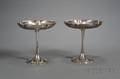 Pair of Arts  Crafts Sterling Tazzae