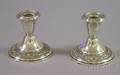 Pair of Gorham Sterling Weighted Low Candlesticks