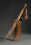 Melanesian Carved Wood Dance Club