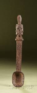 PreColumbian Carved Wood Spoon