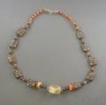 PreColumbian Shell and Silver Necklace