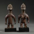 Pair of African Carved Wood Figures