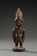 African Carved Wood Ibeji Doll