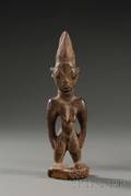 African Carved Wood Ibeji Doll