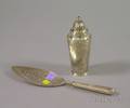 Tiffany Sterling Silver Sugar Caster and a Silver Handled Fish Server