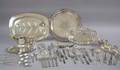 Large Group of Assorted Silver Plated Hollowware and Flatware
