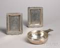 Two Tiffany Sterling Silver Card Trays and a Tiffany Sterling Porringer