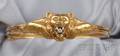 Art Nouveau 14kt Gold and Diamond Bangle Bracelet Alling  Co