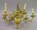Brass SixLight Chandelier