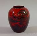 Royal Doulton Flambe Glazed Country Cottage View Decorated Vase