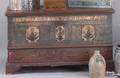 Lehigh Valley Pennsylvania painted poplar dower chest dated 1786