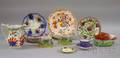 Fourteen Pieces of English and Continental Decorated Ceramics and Tableware
