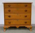 Chippendale Cherry Chest of Four Graduated Drawers