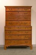 Chippendale Cherry Chest on Chest